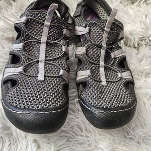 JBU Black and Gray Women's Sandals